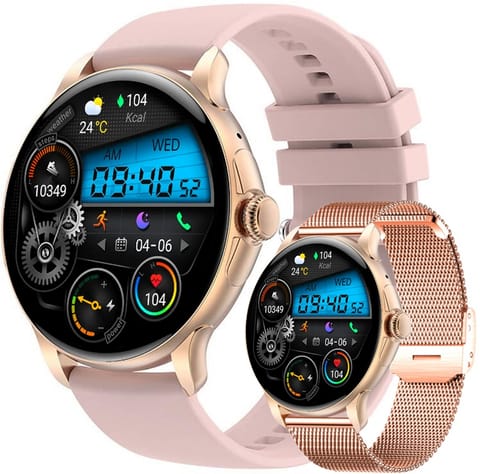 ⁨Smartwatch Damski Rubicon RNCF35 ROSE GOLD Bransoleta + Pasek Pink⁩ w sklepie Wasserman.eu