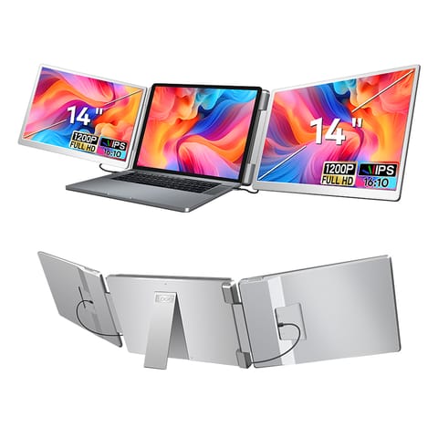 ⁨EXTRALINK SMART LIFE 14" 2-SCREEN MONITOR FOR LAPTOPS 12" TO 17.3" S7⁩ w sklepie Wasserman.eu