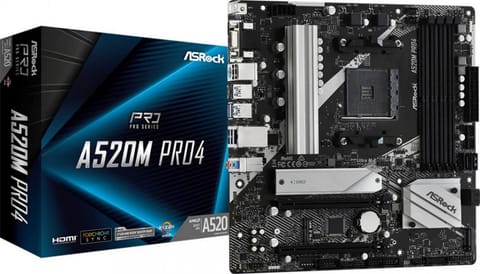 ⁨Asrock A520M Pro4 Socket AM4 micro  ATX⁩ at Wasserman.eu