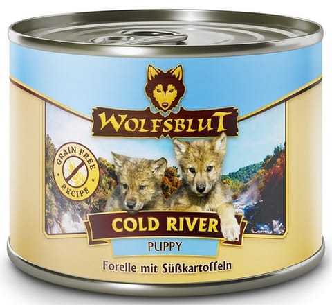 Wolfsblut Dog Puppy Cold River - pstrąg i bataty puszka 200g w sklepie Wasserman.eu