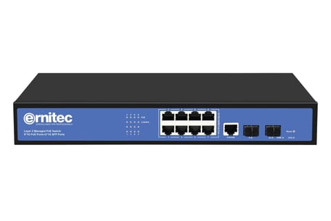 ⁨Ernitec Managed Layer 2+ Switch, 8 x⁩ w sklepie Wasserman.eu