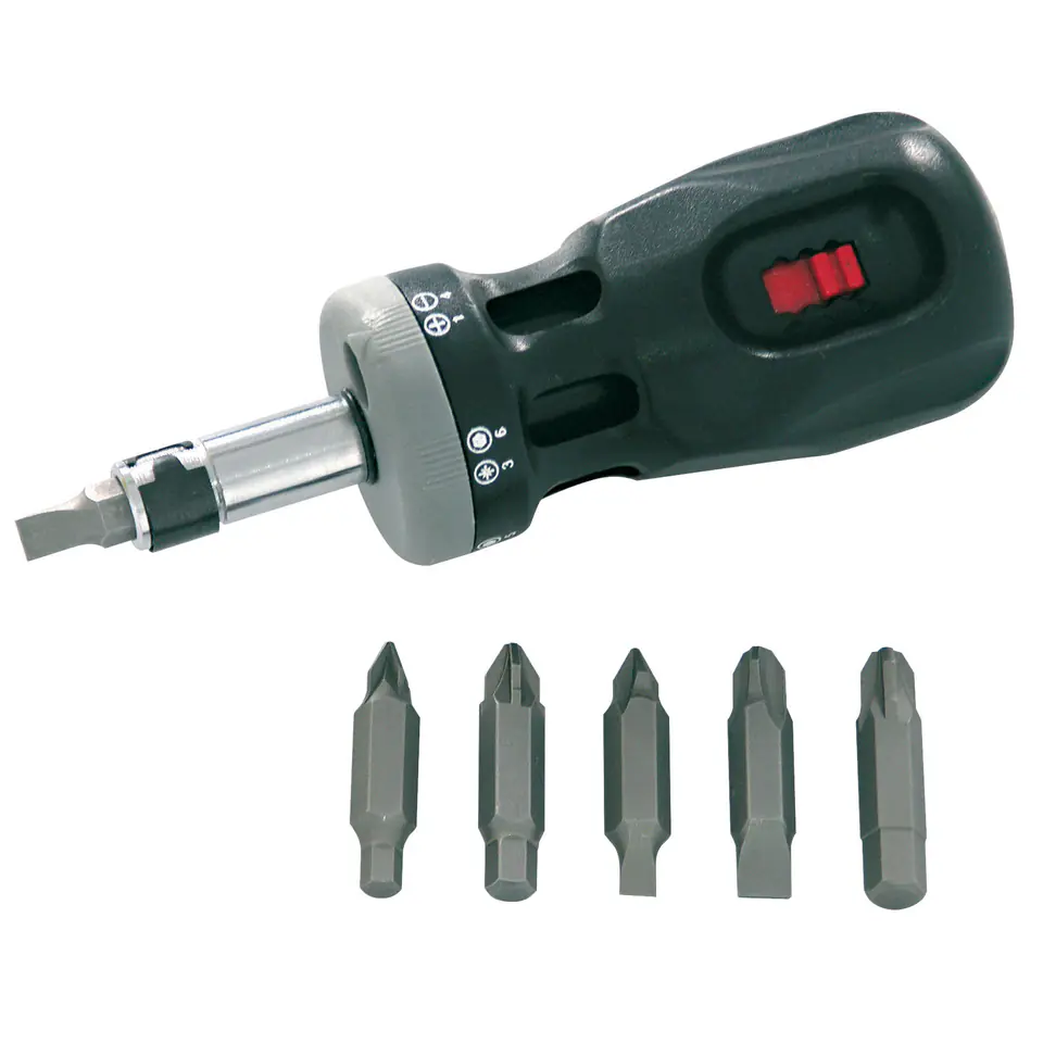 ⁨Screwdriver with ratchet+12pcs cr-v proline tips⁩ at Wasserman.eu