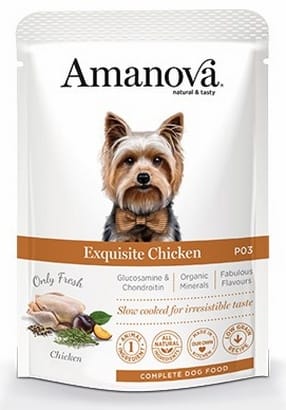 ⁨Amanova Dog Adult Exquisite Chicken - kurczak saszetka 300g [P03]⁩ w sklepie Wasserman.eu
