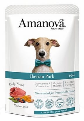 ⁨Amanova Dog Adult Iberian Pork - wieprzowina saszetka 300g [P04]⁩ w sklepie Wasserman.eu