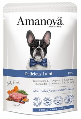 ⁨Amanova Dog Adult Delicious Lamb - jagnięcina saszetka 300g [P15]⁩ w sklepie Wasserman.eu