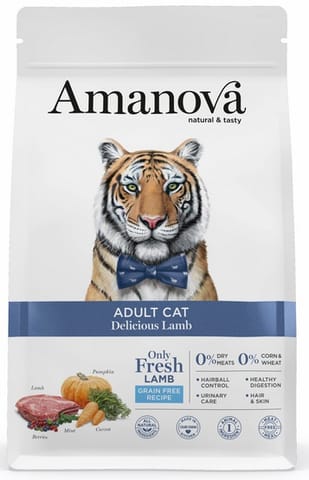 ⁨AMANOVA Adult Cat Delicious Lamb - dry cat food - 1,5kg⁩ at Wasserman.eu