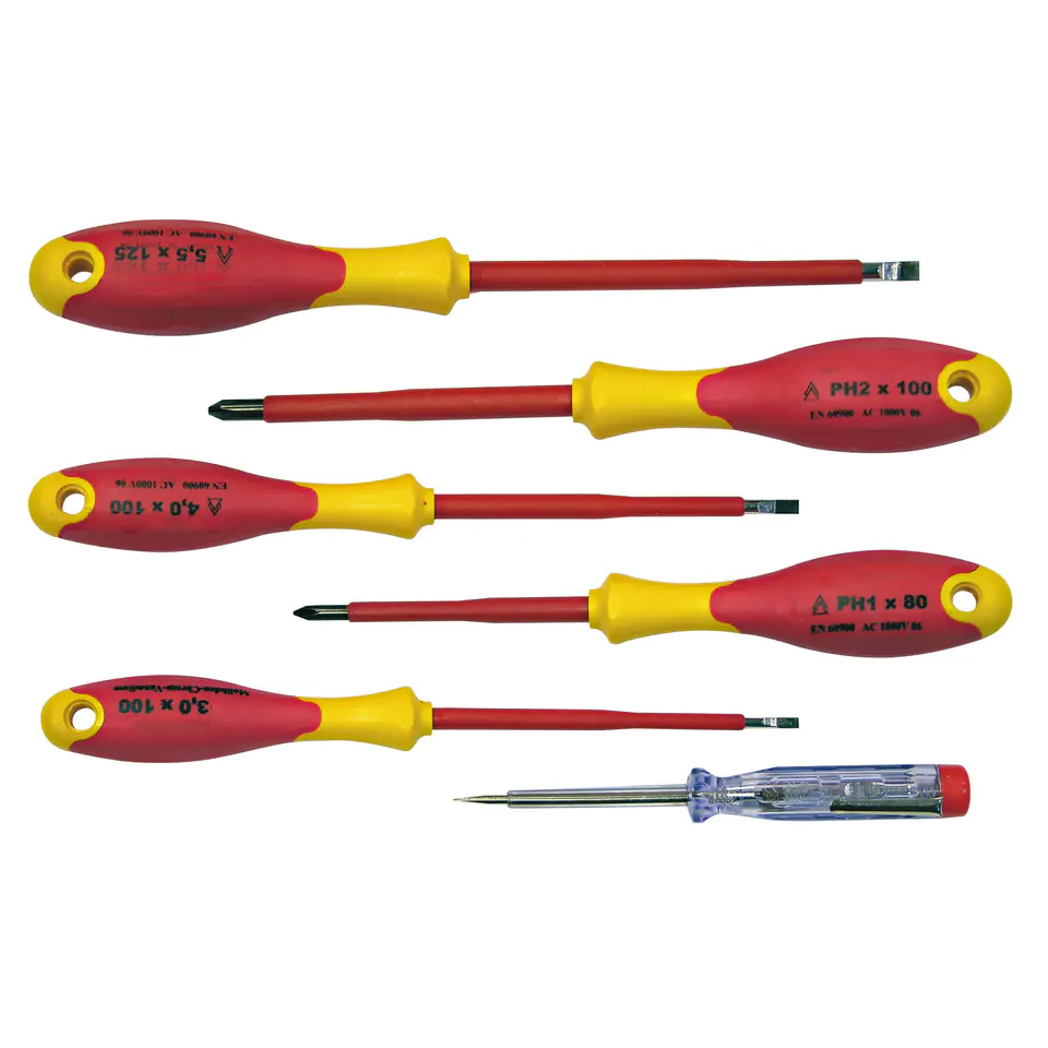 Wkrętaki elektr. 2-komp kpl.kk23-pz szt.5+wsk.nap.1000v ce<kk> w sklepie Wasserman.eu