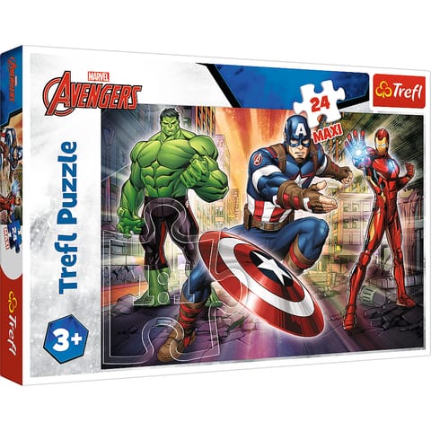 ⁨Puzzle - "24 Maxi" - W świecie Avengersów Trefl 14321⁩ w sklepie Wasserman.eu