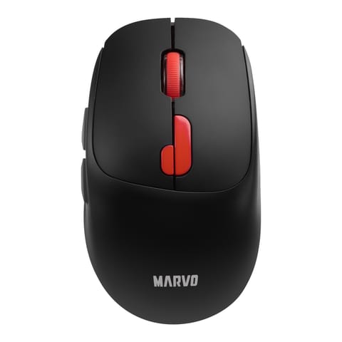 ⁨Mysz bezprzewodowa, Marvo M809W Black, czarna, optyczna, 1600DPI⁩ w sklepie Wasserman.eu