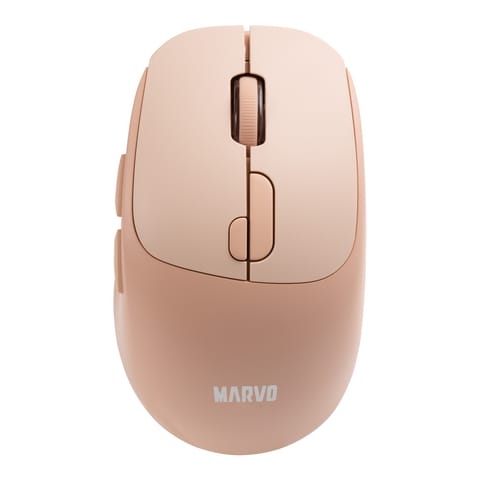 ⁨Mysz bezprzewodowa, Marvo M809W Orange, pomarańczowa, optyczna, 1600DPI⁩ w sklepie Wasserman.eu