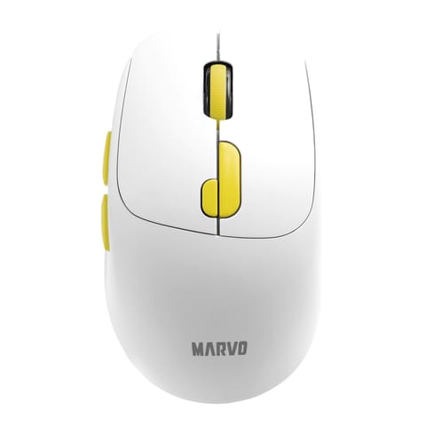 ⁨Mysz bezprzewodowa, Marvo M809W White, biała, optyczna, 1600DPI⁩ w sklepie Wasserman.eu