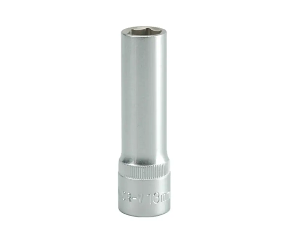 ⁨LONG 6-POINT CHROME SOCKET 1/2'' 13MM⁩ at Wasserman.eu