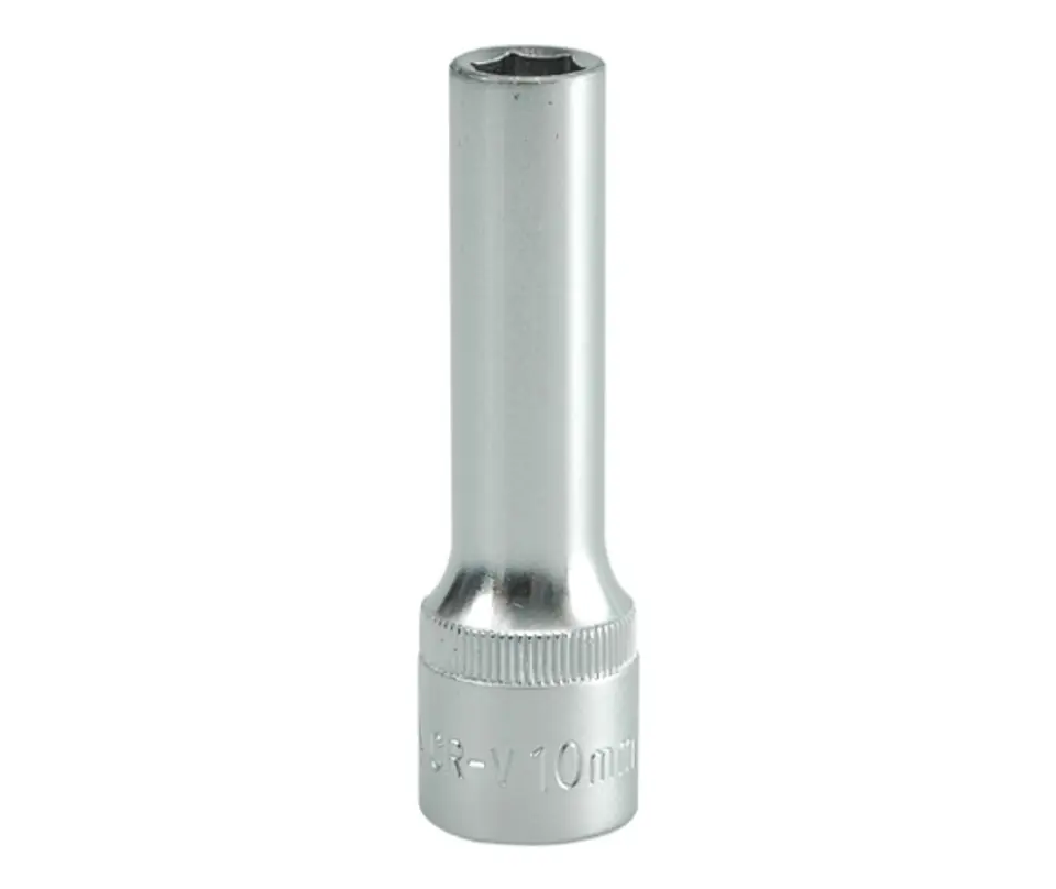 ⁨LONG 6-POINT CHROME CAP 1/2'' 10MM⁩ at Wasserman.eu