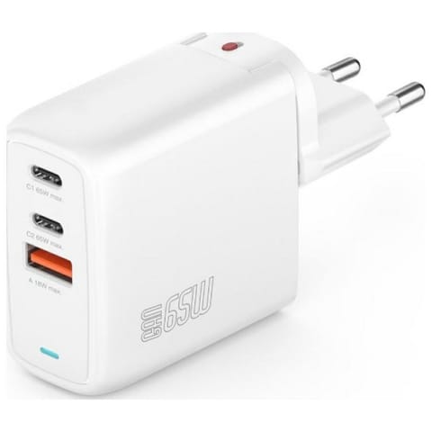 ⁨Ładowarka sieciowa 4smarts Flex 65W       2xUSB-C + 1xUSB-A biały⁩ w sklepie Wasserman.eu