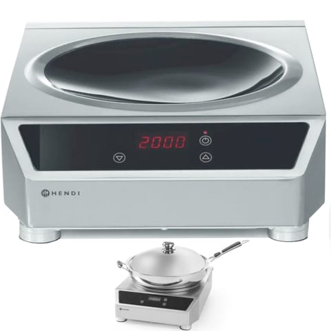 ⁨Kuchenka Indukcyjna Wok indukcyjny Profi Line 3500W - Hendi 239766⁩ w sklepie Wasserman.eu