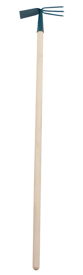 ⁨Straight hoe with 3-tooth forks made of three.drew.110cm⁩ at Wasserman.eu