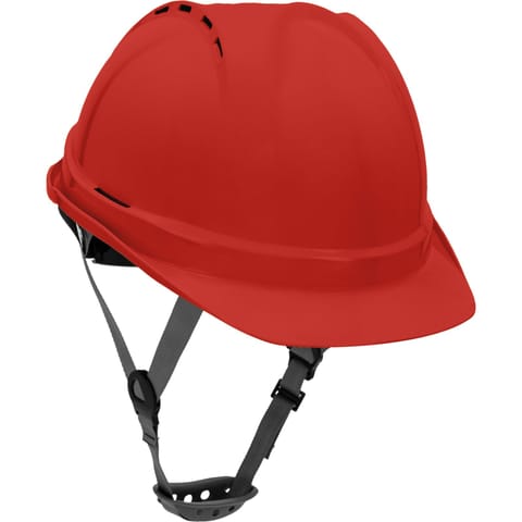 ⁨SAFETY HELMET WITH VENT., RED, CAT. II, CE, LAHTI⁩ at Wasserman.eu