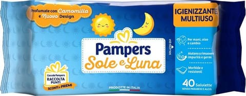 ⁨Pampers Sole e Luna Chusteczki Nawilżone 40 szt.⁩ w sklepie Wasserman.eu