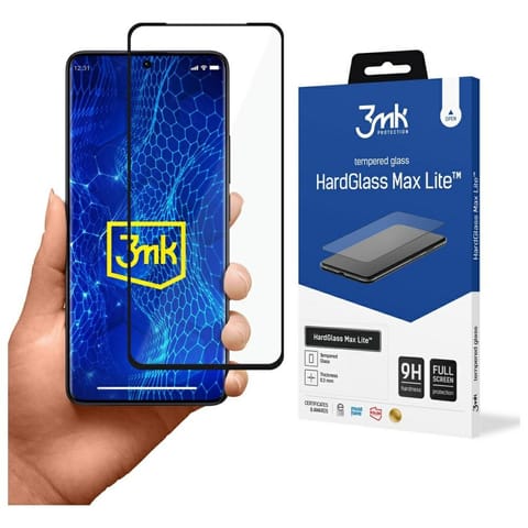 ⁨Szkło hartowane 3MK HardGlass Max Lite    do Xiaomi Redmi Note 13 Pro+ czarny⁩ w sklepie Wasserman.eu