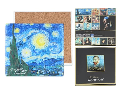 ⁨Podkładka ceramiczna - V. van Gogh, Gwiaździsta noc (CARMANI)⁩ w sklepie Wasserman.eu