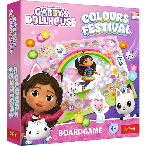 ⁨Gra Colours Festival - Gabby's Dollhouse Trefl 02594⁩ w sklepie Wasserman.eu