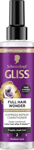 ⁨SCHWARZKOPF Gliss Full Hair Wonder Odżywka ekspresowa do włosów 200 ml⁩ w sklepie Wasserman.eu