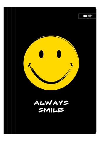 ⁨Teczka kartonowa z gumką, FUN, czarna, 24x31cm, Happy Color⁩ w sklepie Wasserman.eu