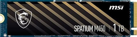 ⁨Dysk SSD MSI Spatium M450 1 TB Spatium (M.2 2280″ /1 TB /PCI-E x4 Gen4 NVMe /3400MB/s /2400MB/s)⁩ w sklepie Wasserman.eu