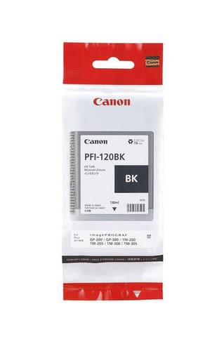 ⁨Canon original ink / ink PFI120BK, black, 130ml, 2885C001, Canon TM-200, 205, 300, 305⁩ at Wasserman.eu