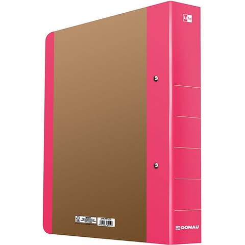 ⁨Segregator ringowy DONAU Life A4/2RD/50mm różowy⁩ w sklepie Wasserman.eu