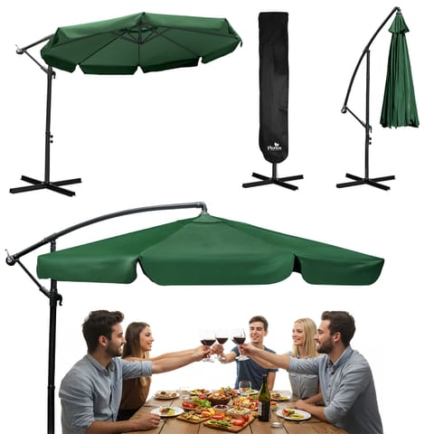 ⁨Parasol ogrodowy składany 8 segmentowy 350 cm z pokrowcem Plonos PL-881⁩ w sklepie Wasserman.eu