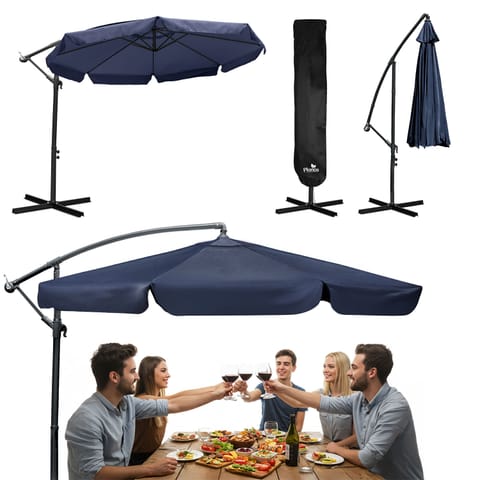 ⁨Parasol ogrodowy składany 8 segmentowy 350 cm z pokrowcem Plonos PL-881⁩ w sklepie Wasserman.eu