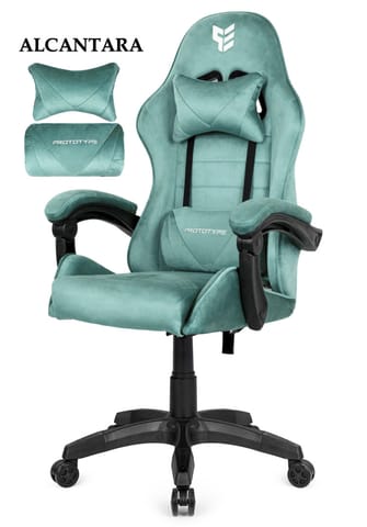 ⁨Fotel obrotowy gamingowy HERO ENZO MINT ALCANTARA⁩ w sklepie Wasserman.eu