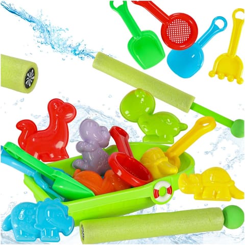 ⁨Statek łódka z akcesoriami foremkami do piasku wody foremki + sikawka strzykawka 12el.⁩ w sklepie Wasserman.eu