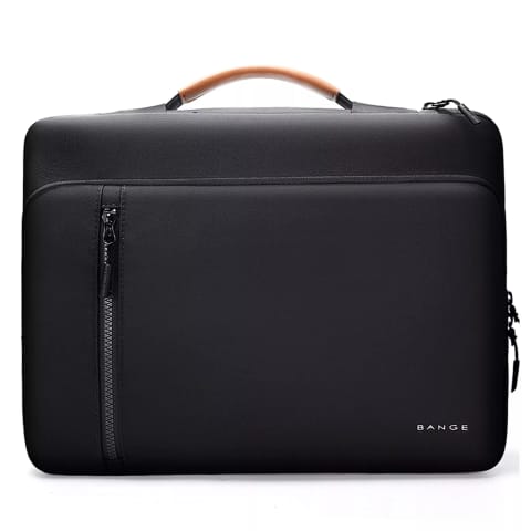 ⁨Torba wodoodporna Bange na laptopa do 14" podróżna 34x26x3.5 cm do pracy samolotu męska damska z rączką Czarny⁩ w sklepie Wasserman.eu