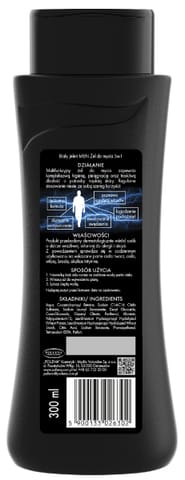 ⁨POL BIAŁY J.FOR MEN żel do mycia 5w1 300ml⁩ w sklepie Wasserman.eu