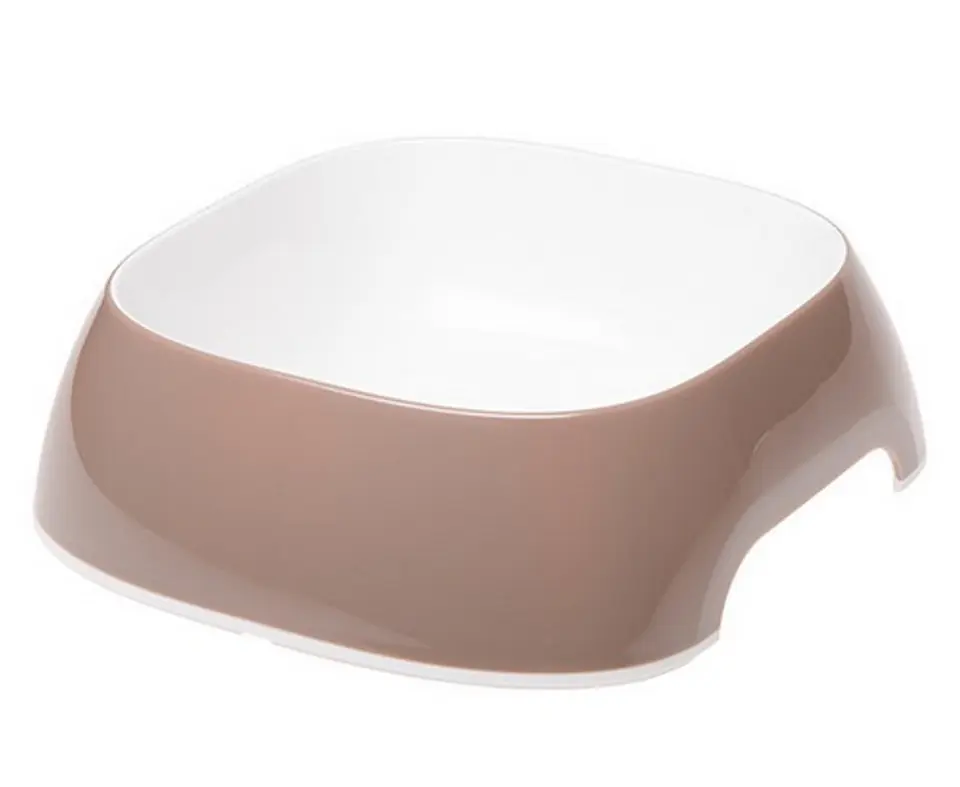 ⁨FERPLAST Glam Medium Pet watering bowl, white-beige⁩ at Wasserman.eu