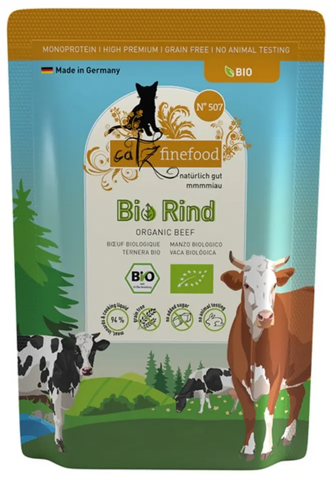 ⁨Catz Finefood Bio N.507 Beef sachet 85g⁩ at Wasserman.eu