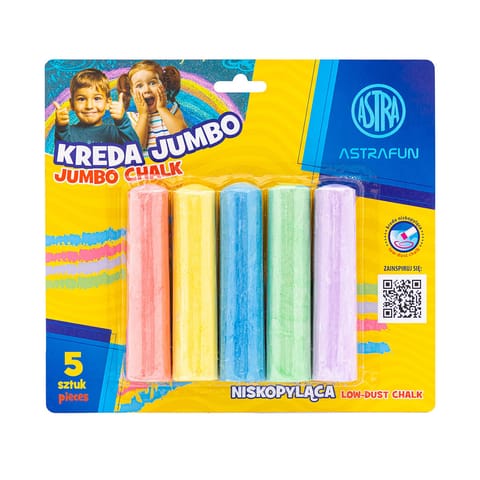 ⁨Kreda Jumbo Astra Fun 2x2x10,5 cm 5 szt⁩ w sklepie Wasserman.eu