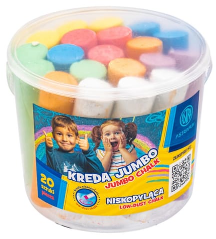 ⁨Kreda Jumbo Wiaderko Astra Fun 20 szt⁩ w sklepie Wasserman.eu