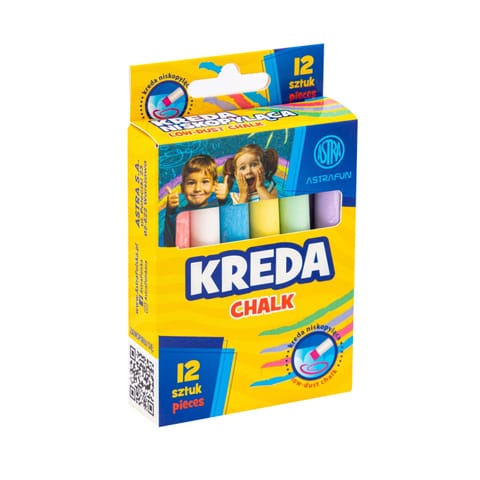 ⁨Kreda Tablicowa Astra Fun 12 szt⁩ w sklepie Wasserman.eu