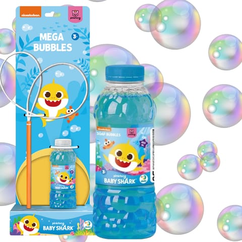 ⁨Mega Zestaw Do Tworzenia Baniek Mydlanych "Baby Shark" Bańki Płyn 450ml⁩ w sklepie Wasserman.eu