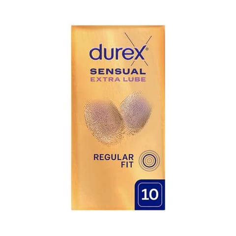 ⁨Durex prezerwatywy Sensual Extra Lube 10 szt⁩ w sklepie Wasserman.eu