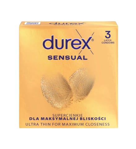 ⁨Durex prezerwatywy Sensual 3 szt⁩ w sklepie Wasserman.eu