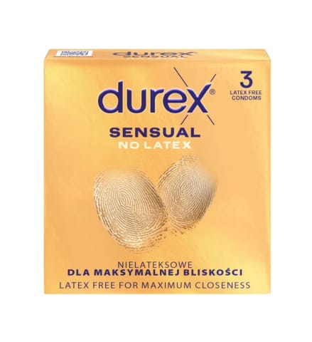 ⁨Durex prezerwatywy Sensual No Latex 3 szt⁩ w sklepie Wasserman.eu