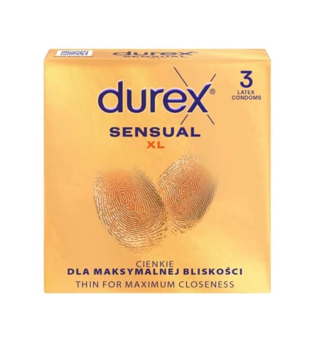 ⁨Durex prezerwatywy Sensual XL 3 szt⁩ w sklepie Wasserman.eu