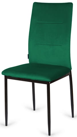 ⁨Krzesło tapicerowane VALVA DUO VELVET GREEN⁩ w sklepie Wasserman.eu