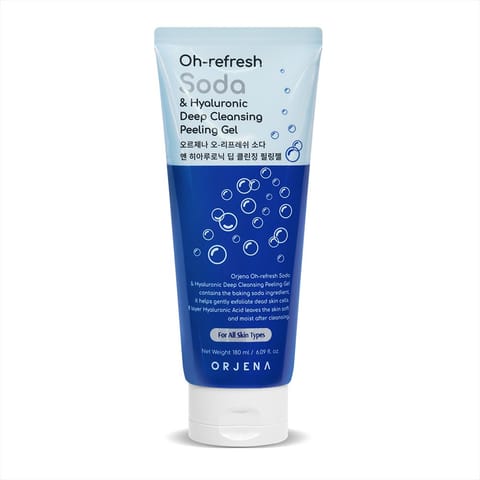 ⁨ORJENA Oh-refresh Żel do mycia twarzy Soda & Hyaluronic 180 ml⁩ w sklepie Wasserman.eu