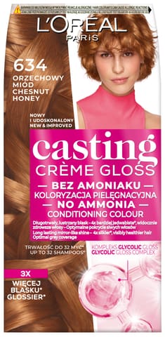 ⁨LOREAL Casting Creme Gloss Krem koloryzujący nr 634 Orzechowy Miód⁩ w sklepie Wasserman.eu