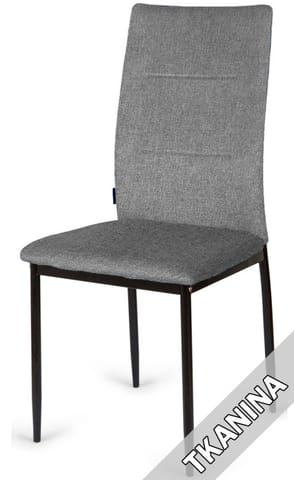 ⁨Krzesło tapicerowane VALVA DUO FABRIC GREY⁩ w sklepie Wasserman.eu